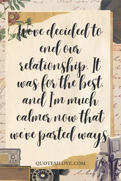 Breakup Announcement Quotes