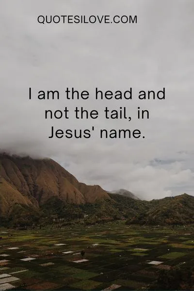 I Am the Head and Not the Tail Quotes