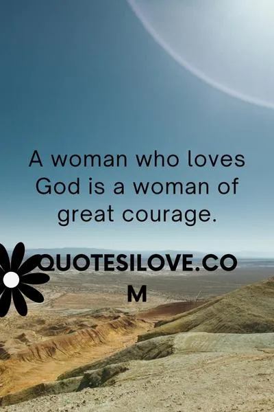 A Woman Who Loves God Quotes