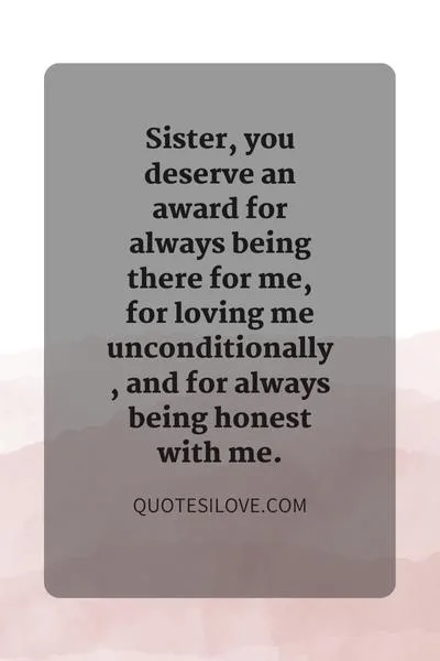 Best Sister Award Quotes