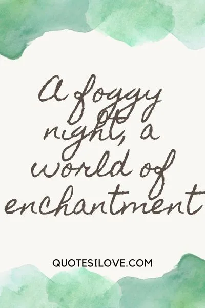 Foggy Night Quotes