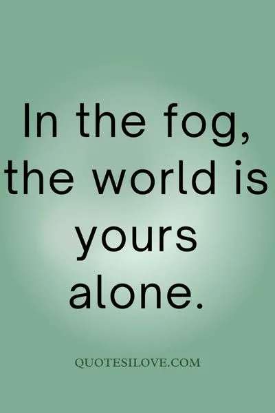 Foggy Night Quotes