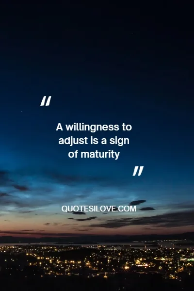 quotes on Adjustment in Relationship
