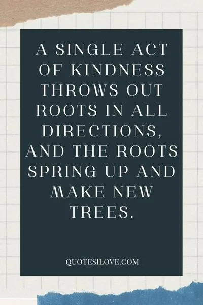 A Single Act of Kindness Quotes