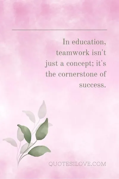 Quotes About Teamwork in Education