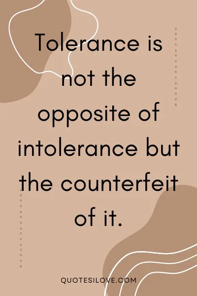 Quotes About Tolerance