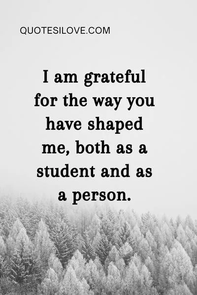 Thank You Quotes for Teachers From Students Thank You Quotes for Teachers From Students