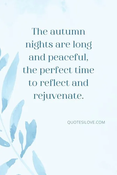 Autumn Nights Quotes