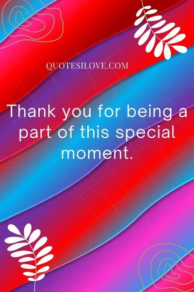 Thank You Quotes for Baptism