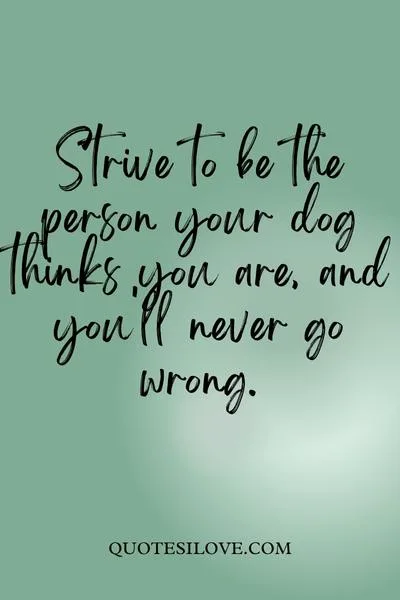 Be the Person Your Dog Thinks You Are Quotes Be the Person Your Dog Thinks You Are Quotes