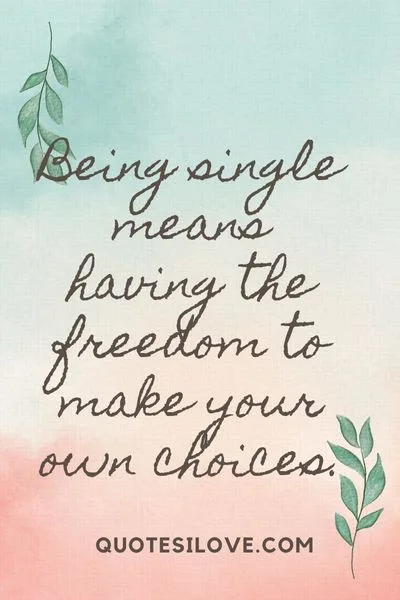 Benefits of Being Single Quotes Benefits of Being Single Quotes
