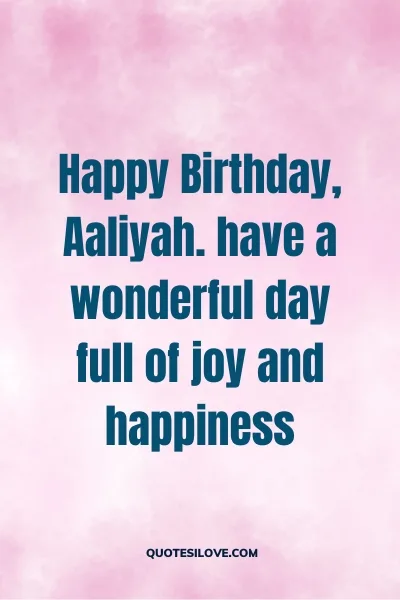 Happy Birthday Aaliyah Quotes and Wishes
