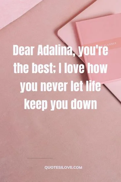 Happy Birthday Adalina Quotes and Wishes