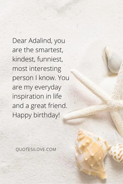 Happy Birthday Adalind Quotes and Wishes