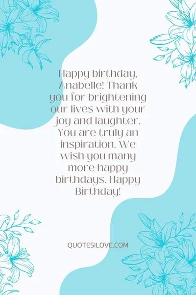 Happy Birthday Anabelle Quotes and Wishes Happy Birthday Anabelle Quotes and Wishes