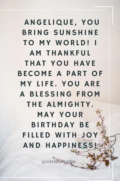 Happy Birthday Angelique Quotes and Wishes Happy Birthday Angelique Quotes and Wishes