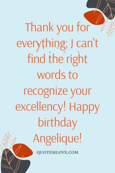 Happy Birthday Angelique Quotes and Wishes Happy Birthday Angelique Quotes and Wishes