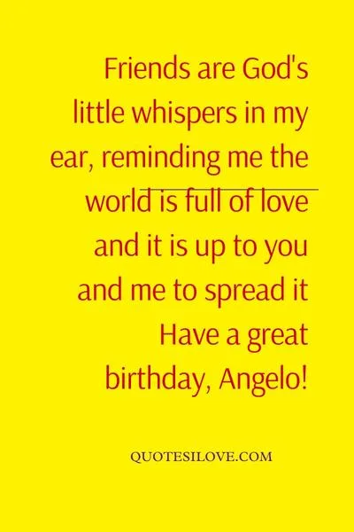 Happy Birthday Angelo Quotes and Wishes Happy Birthday Angelo Quotes and Wishes