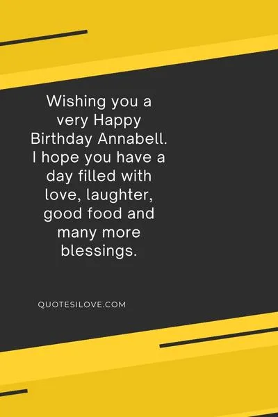 Happy Birthday Annabell Quotes and Wishes Happy Birthday Annabell Quotes and Wishes