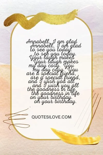 Happy Birthday Annabell Quotes and Wishes Happy Birthday Annabell Quotes and Wishes