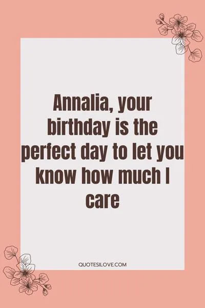 Happy Birthday Annalia Quotes and Wishes Happy Birthday Annalia Quotes and Wishes