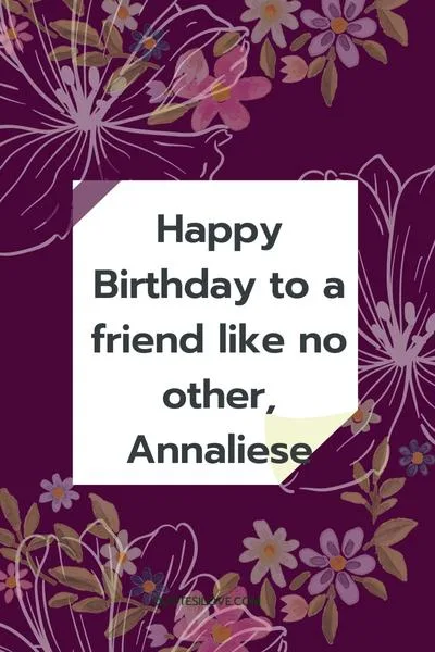Happy Birthday Annaliese Quotes and Wishes Happy Birthday Annaliese Quotes and Wishes