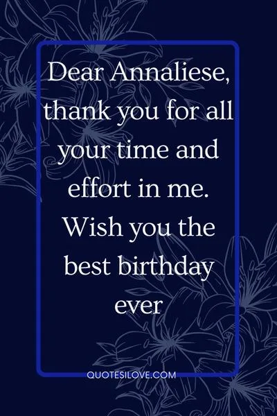 Happy Birthday Annaliese Quotes and Wishes Happy Birthday Annaliese Quotes and Wishes