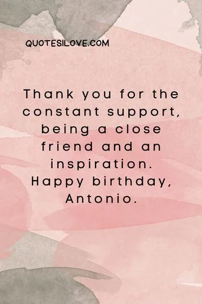 Happy Birthday Antonio Quotes and Wishes
