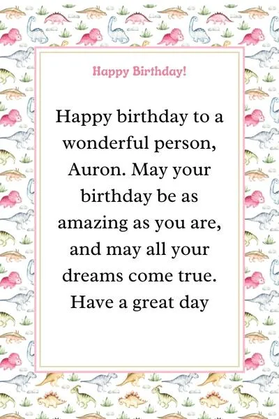 Happy Birthday Auron Quotes and Wishes Happy Birthday Auron Quotes and Wishes