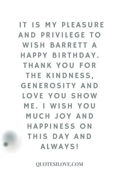 Happy Birthday Barrett Quotes and Wishes Happy Birthday Barrett Quotes and Wishes