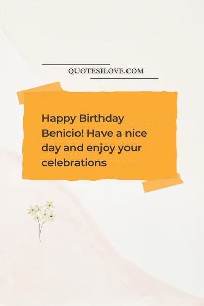 Happy Birthday Benicio Quotes and Wishes Happy Birthday Benicio Quotes and Wishes