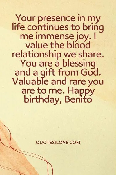 Happy Birthday Benito Quotes and Wishes
