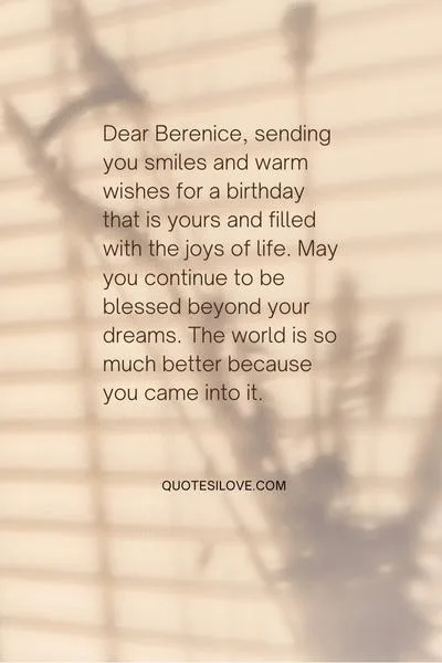 Happy Birthday Berenice Quotes and Wishes Happy Birthday Berenice Quotes and Wishes