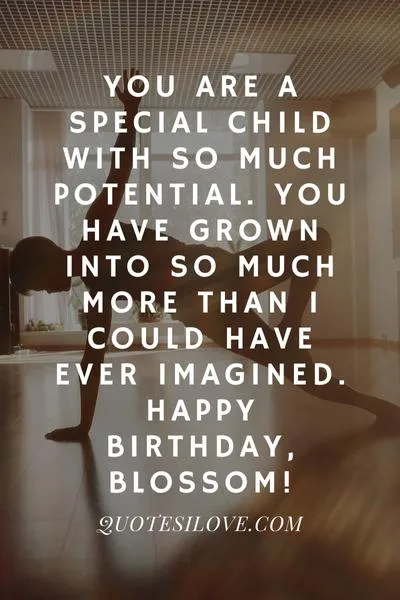 Happy Birthday Blossom Quotes and Wishes