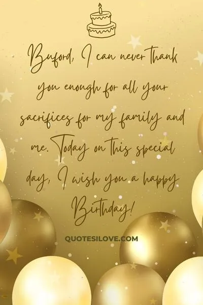 Happy Birthday Buford Quotes and Wishes