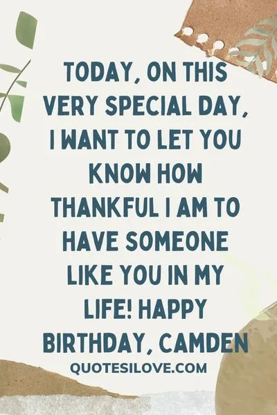 Happy Birthday Camden Quotes and Wishes Happy Birthday Camden Quotes and Wishes
