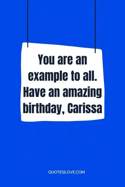 Happy Birthday Carissa Quotes and Wishes Happy Birthday Carissa Quotes and Wishes