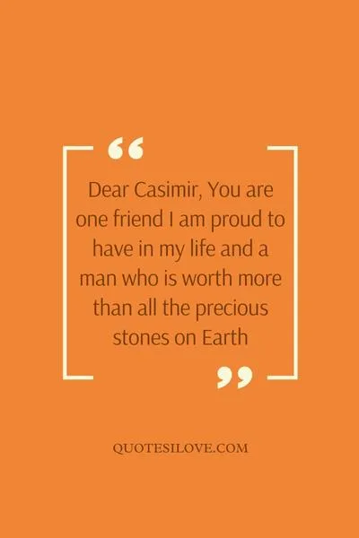 Happy Birthday Casimir Quotes and Wishes