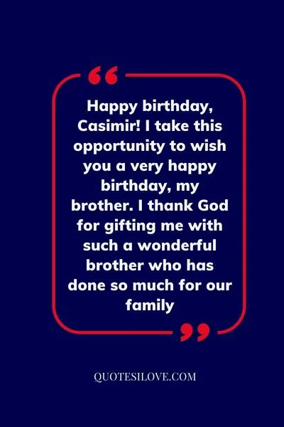 Happy Birthday Casimir Quotes and Wishes