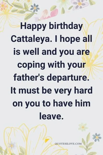 Happy Birthday Cattaleya Quotes and Wishes