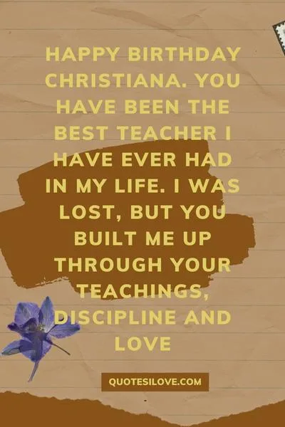 Happy Birthday Christiana Quotes and Wishes