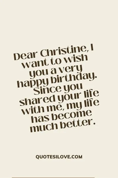 Happy Birthday Christine Wishes and Quotes