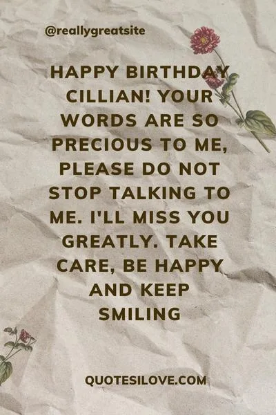 Happy Birthday Cillian Quotes and Wishes Happy Birthday Cillian Quotes and Wishes