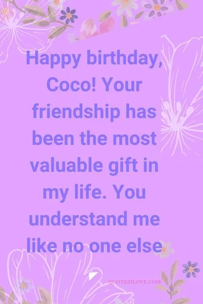 Happy Birthday Coco Quotes and Wishes Happy Birthday Coco Quotes and Wishes