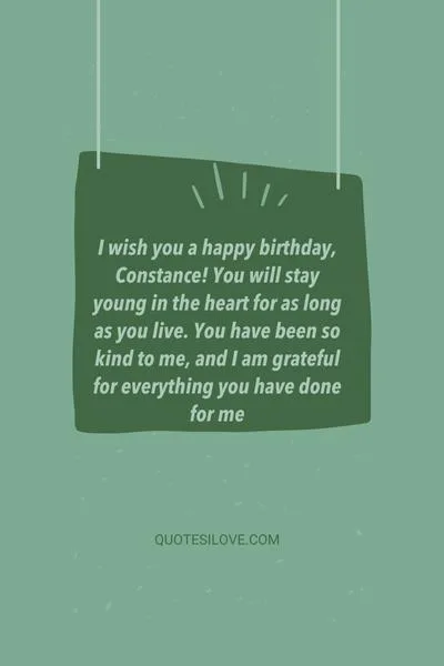 Happy Birthday Constance Quotes and Wishes