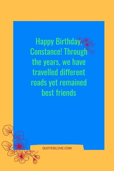 Happy Birthday Constance Quotes and Wishes