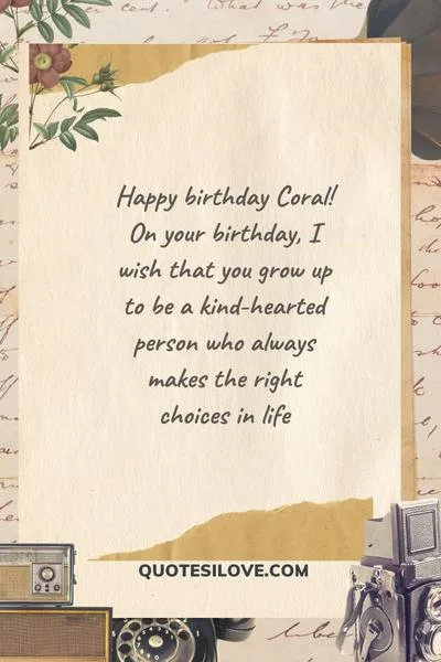 Happy Birthday Coral Quotes and Wishes Happy Birthday Coral Quotes and Wishes