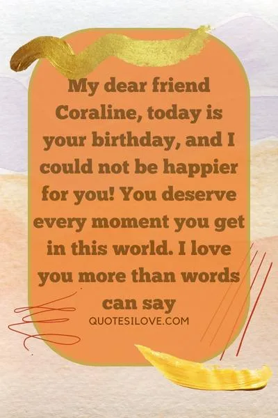 Happy Birthday Coraline Quotes and Wishes
