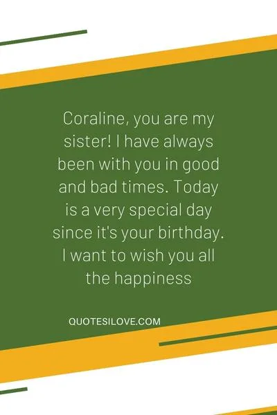 Happy Birthday Coraline Quotes and Wishes