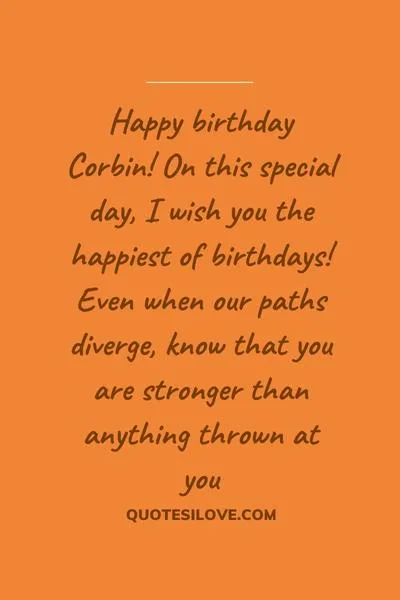 Happy Birthday Corbin Quotes and Wishes Happy Birthday Corbin Quotes and Wishes